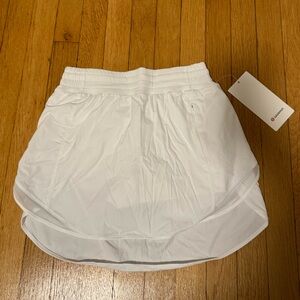 Lululemon Hotty Hot High Rise White Skirt